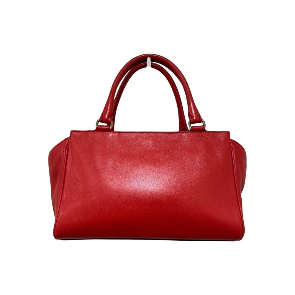 Coach Legacy Archive Double Kisslock Satchel Leather Red Tassel 21197 - Picture 5 of 8